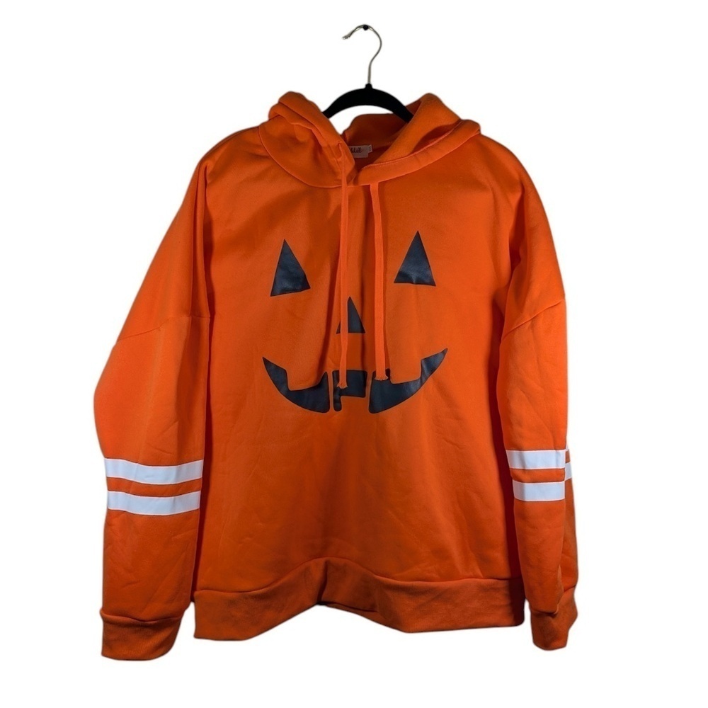 Spadehill Orange Jack-O-Lantern Hoodie Size 2XL